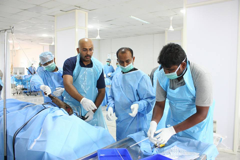 Teaching at Cadaver Workshop